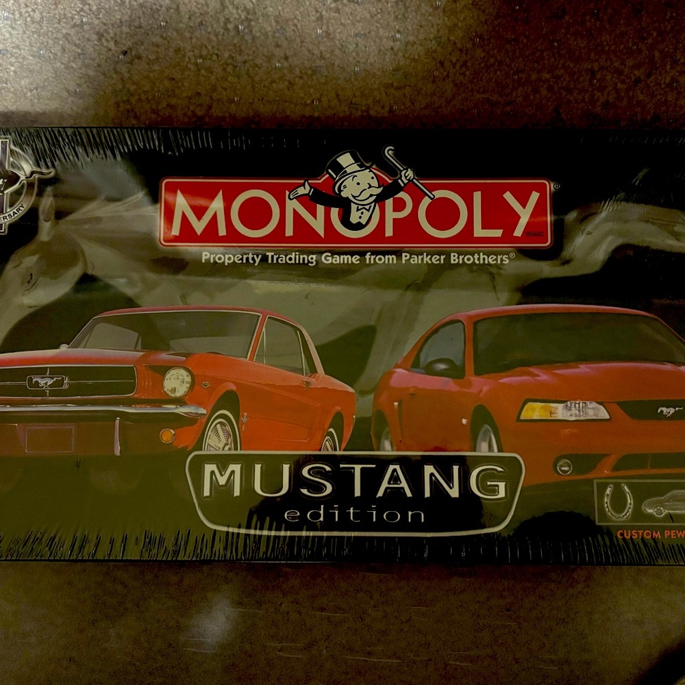 Monopoly 35th Anniversary Mustang Edition. Factory sealed, never opened.